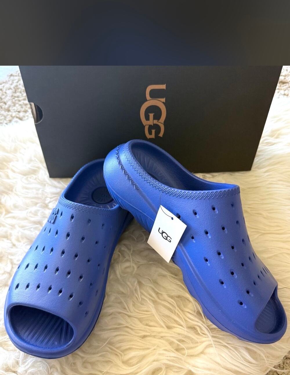 UGG Slide-It Women Slide Sandal Size 11/43 Blue EVA Waterproof Beach Unisex New